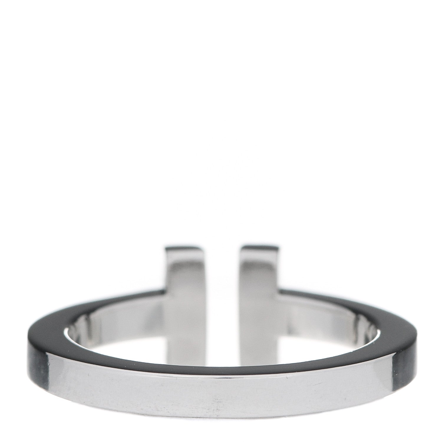 Tiffany Sterling Silver T Square Ring 55 7.25 3 of 4