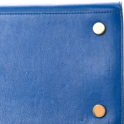 Saint Laurent Calfskin Large Sac De Jour Carryall Royal Blue 5 of 7