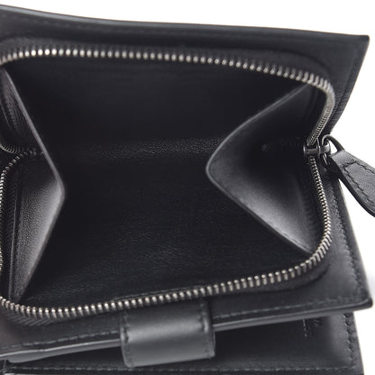 Bottega Veneta Nappa French Compact Wallet Black 6 of 8