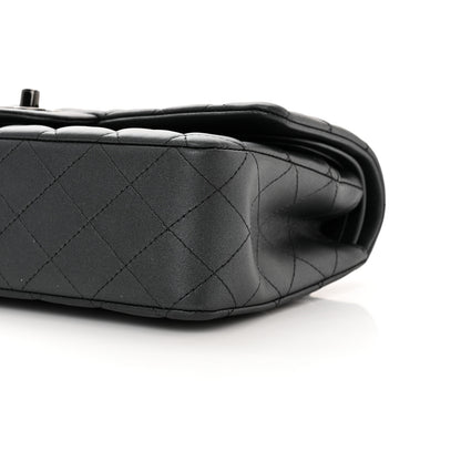 Chanel Lambskin Quilted Medium Double Flap So Black 10 of 12