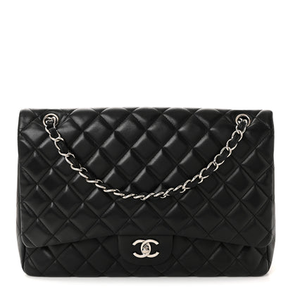 Chanel Lambskin Quilted Maxi Single Flap Black 1 of 10