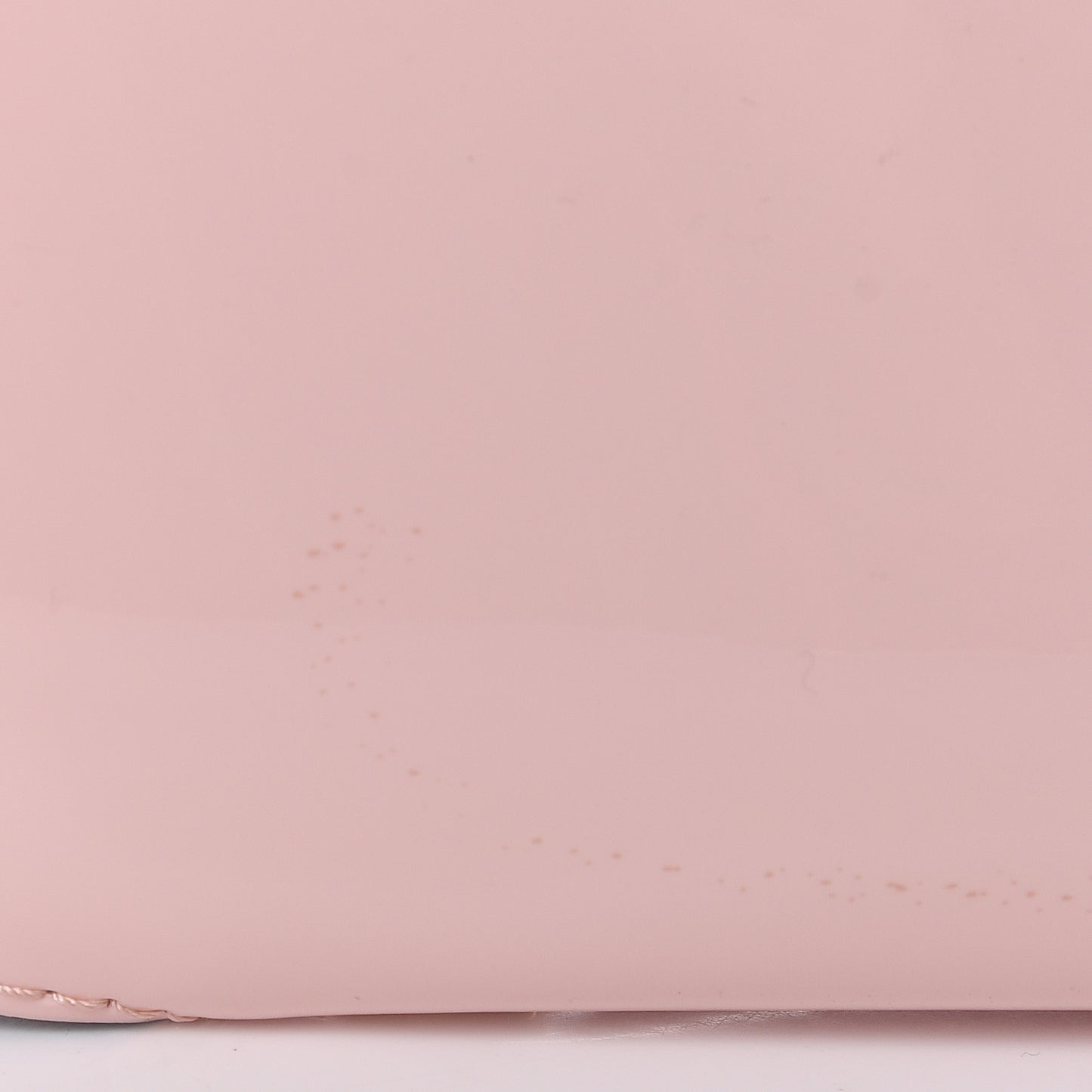 Patent Calfskin Monogram Cherrywood PM Rose Ballerine