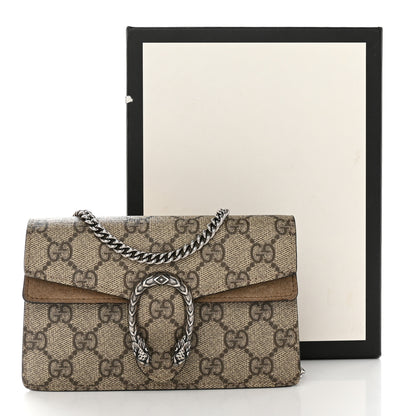Gucci GG Supreme Monogram Super Mini Dionysus Shoulder Bag Taupe 12 of 12