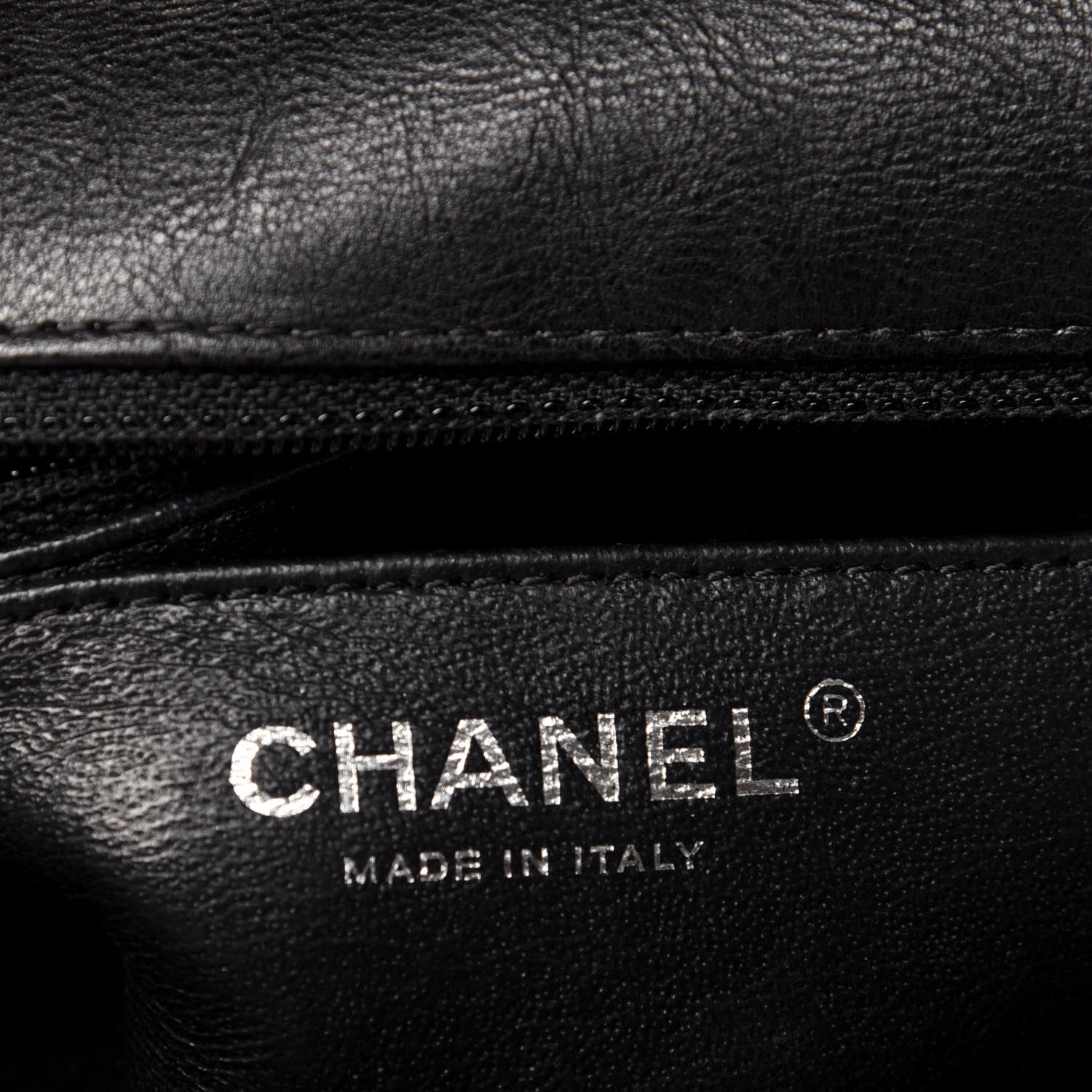 Chanel Crumpled Calfskin Quilted Mini Square Flap So Black 6 of 9