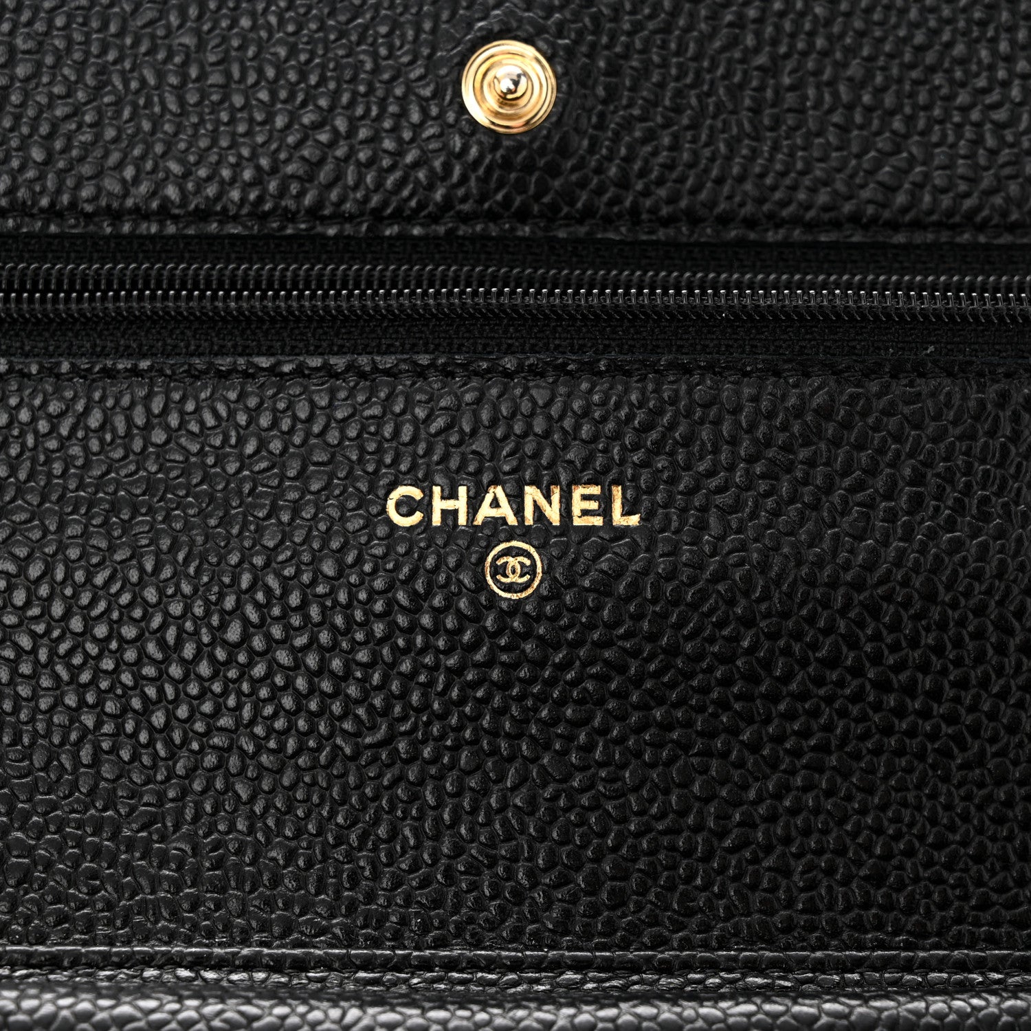 Chanel Caviar Quilted Wallet on Chain WOC Black 6 of 12