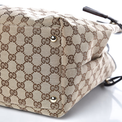 Gucci Monogram Vintage Web Large Tassel Tote Brown 9 of 11
