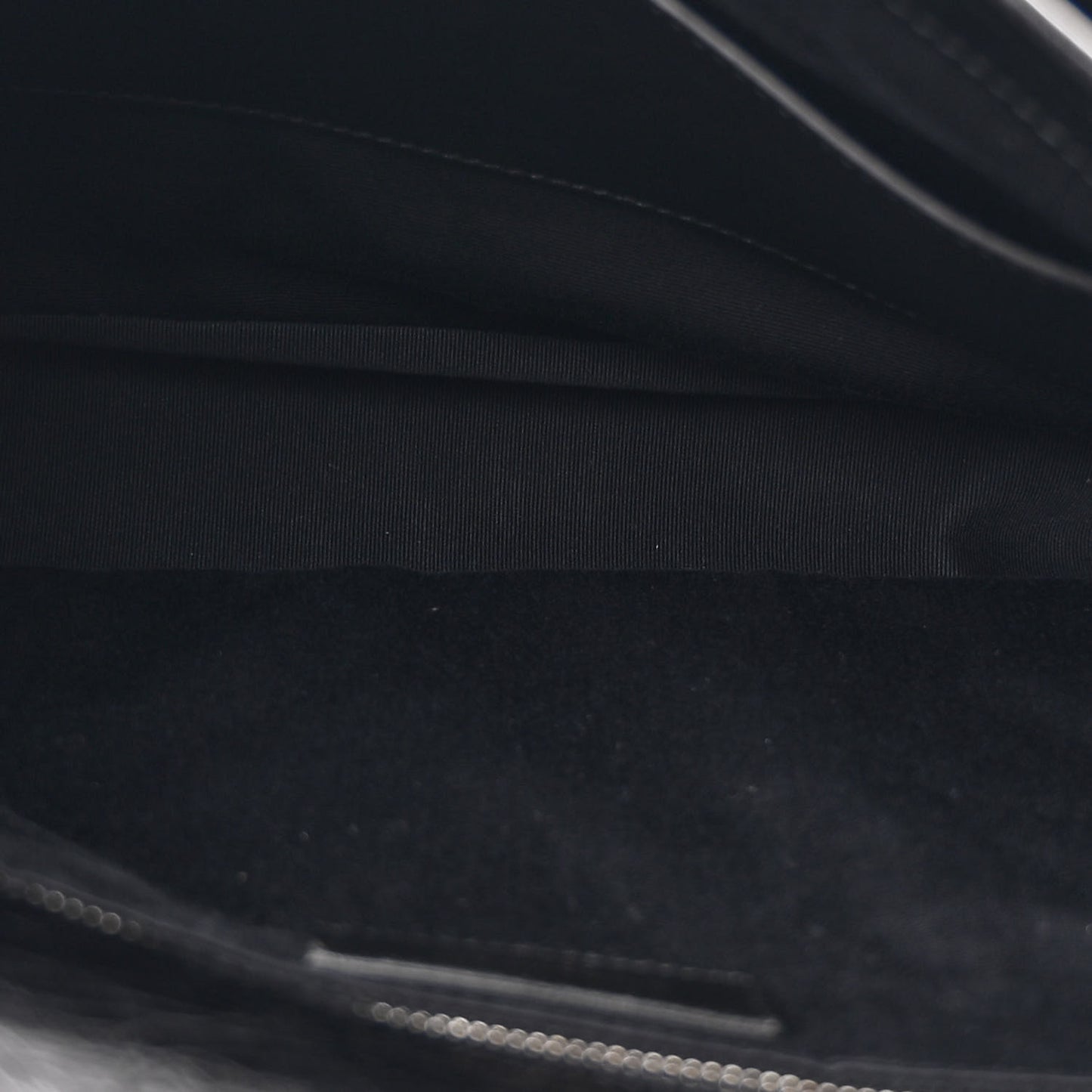 Crinkled Calfskin Matelasse Monogram Large Niki Chain Satchel Black