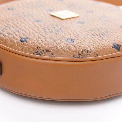 MCM Visetos Medium Heritage Tambourine Cognac 8 of 9