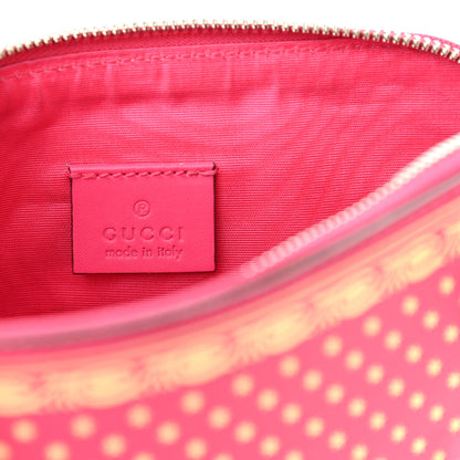 Gucci X SEGA Calfskin GUCCY Stars Mini Dome Shoulder Bag Violet Fuxia Gold 6 of 12