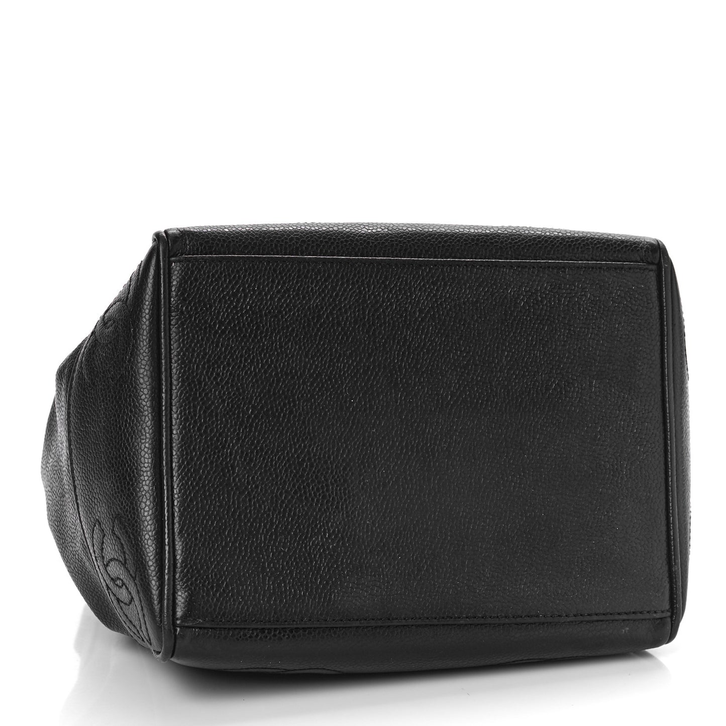 Caviar Drawstring Shoulder Bag Black