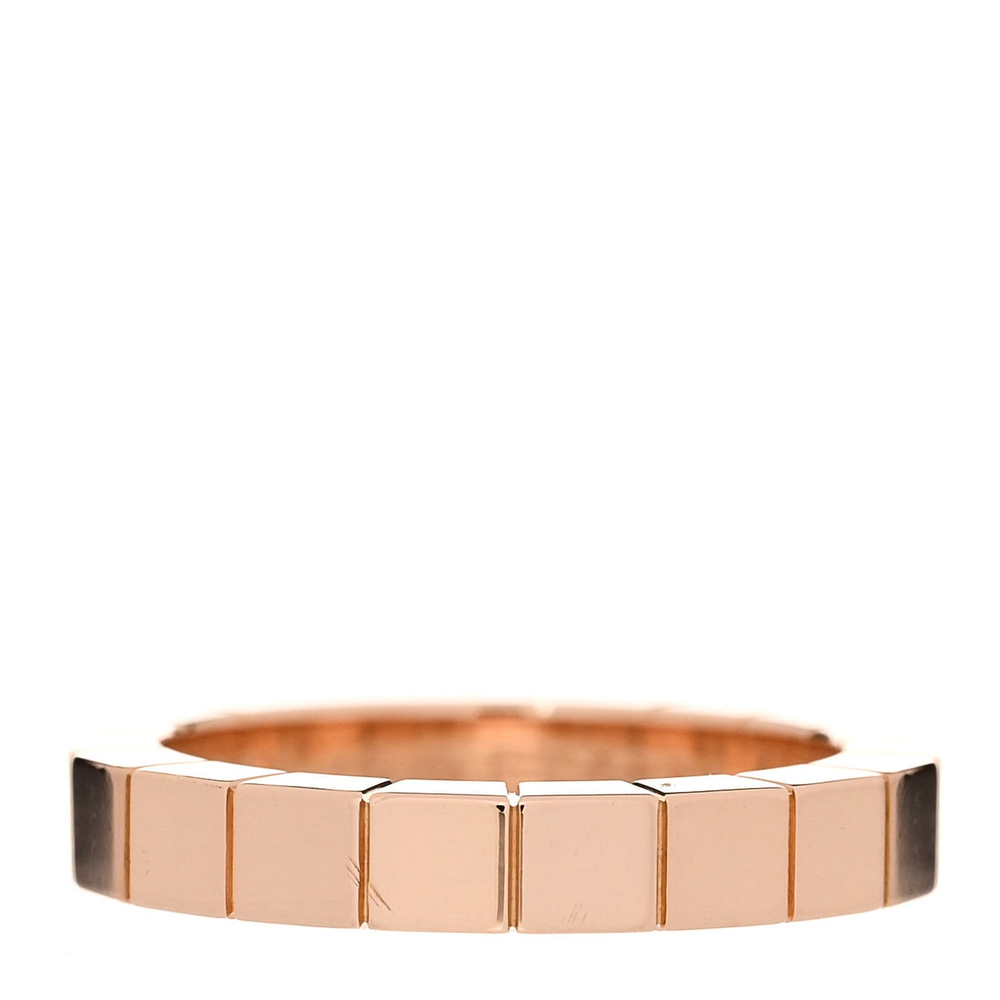 18K Pink Gold 3mm Lanieres Ring 46 3.75