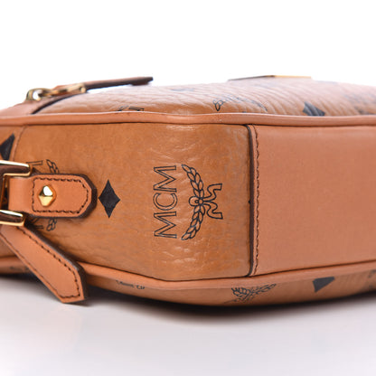 MCM Visetos Heritage Crossbody Bag Cognac 9 of 10