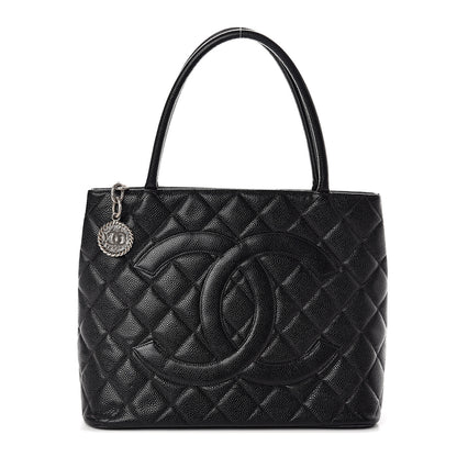 Chanel Caviar Quilted Medallion Tote Black 1 of 9