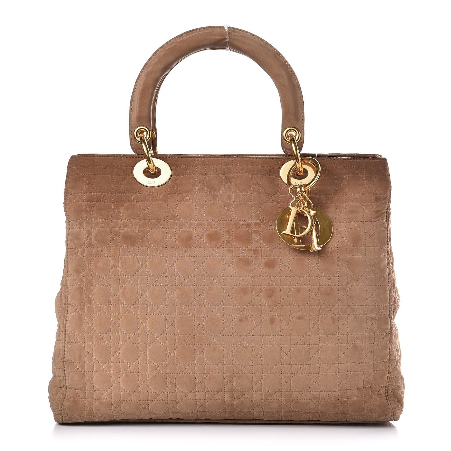 Nylon Cannage Medium Lady Dior Brown