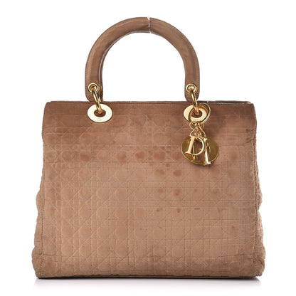 Christian Dior Nylon Cannage Medium Lady Dior Brown 1 of 17
