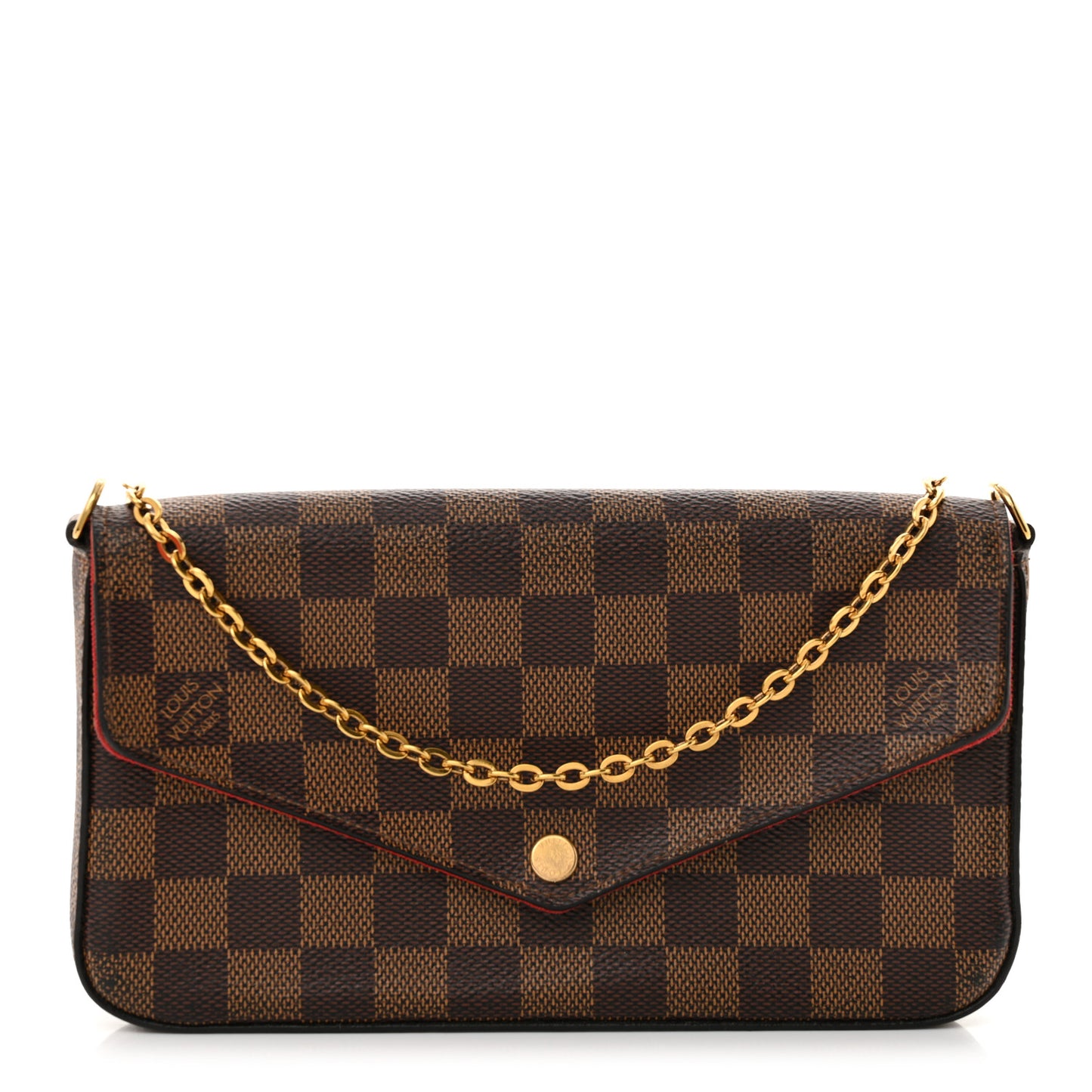 Damier Ebene Pochette Felicie Chain Wallet