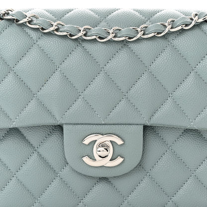 Chanel Caviar Quilted Small Double Flap Blue 8 of 11
