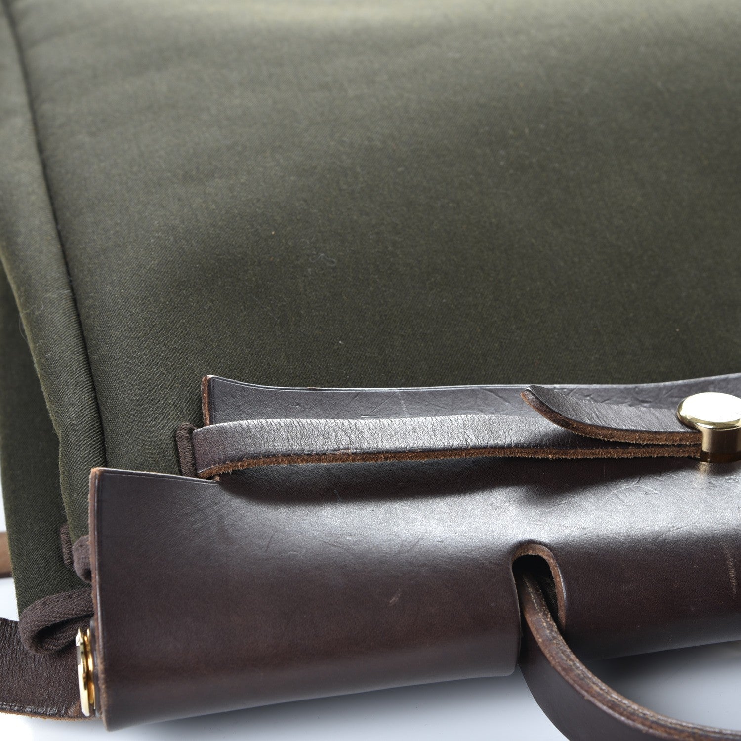 Hermes Toile Vache Hunter Herbag 39 MM Kaki Ebene 9 of 15
