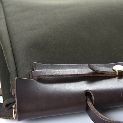 Hermes Toile Vache Hunter Herbag 39 MM Kaki Ebene 9 of 15