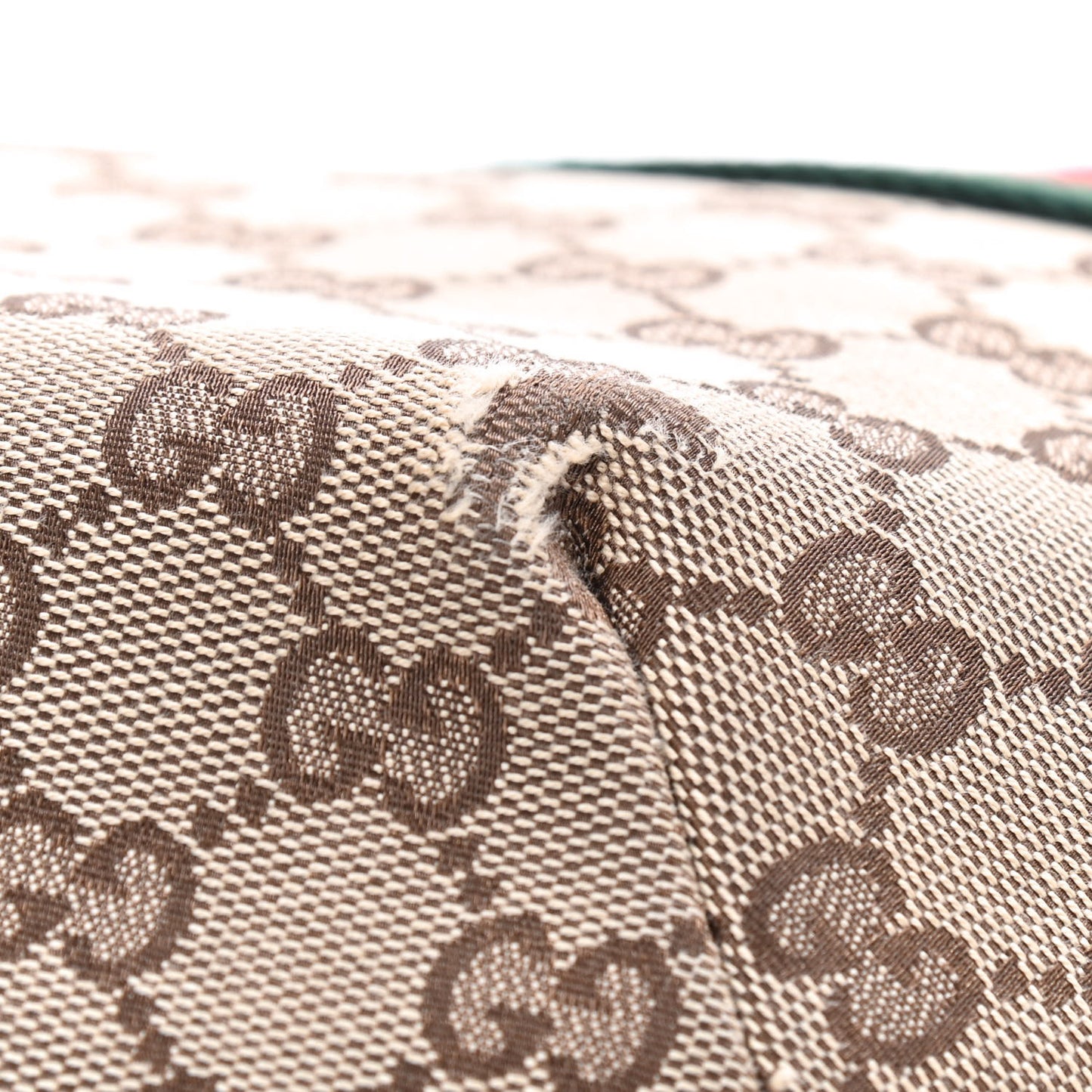 Monogram Web Medium Half Moon Hobo Dark Brown