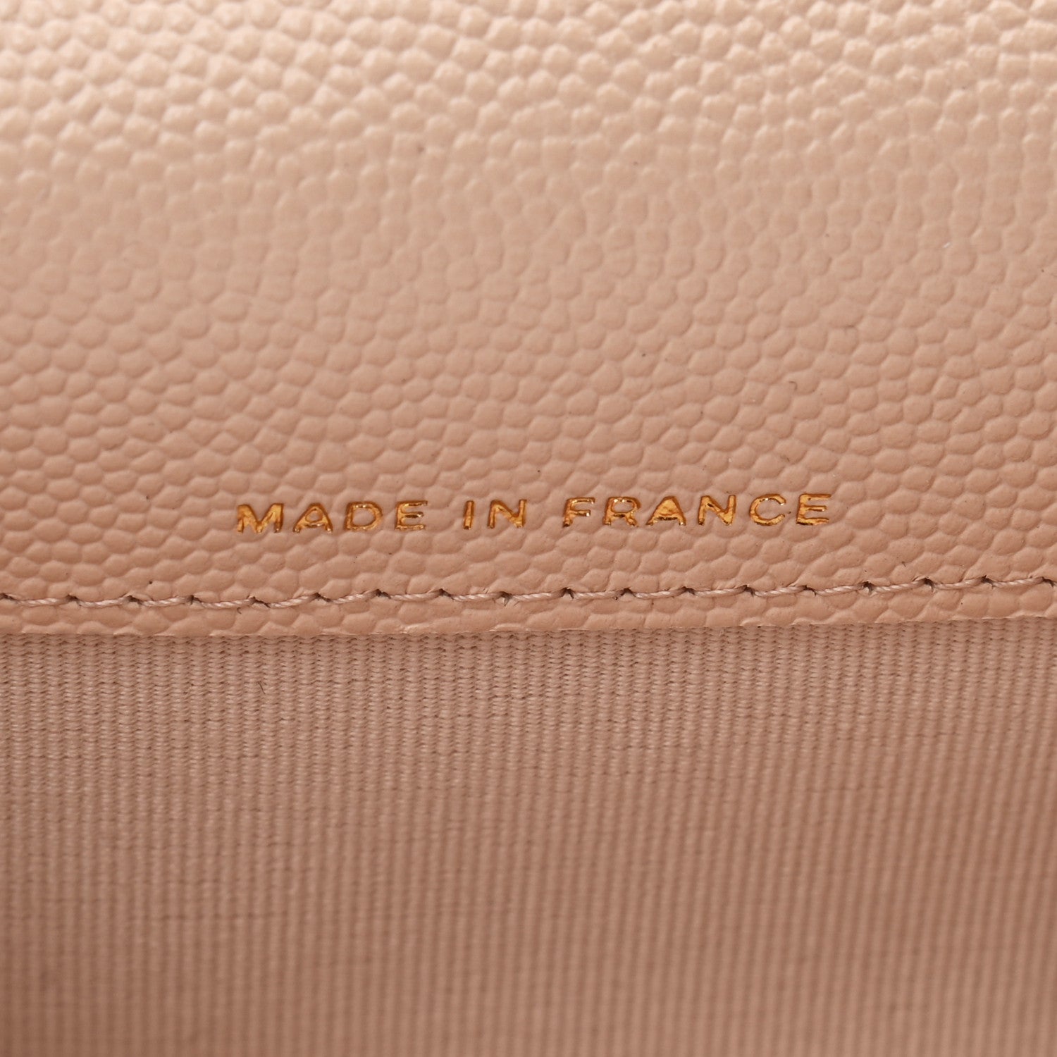 Chanel Caviar Quilted Flap Card Holder Wallet Beige 6 of 7