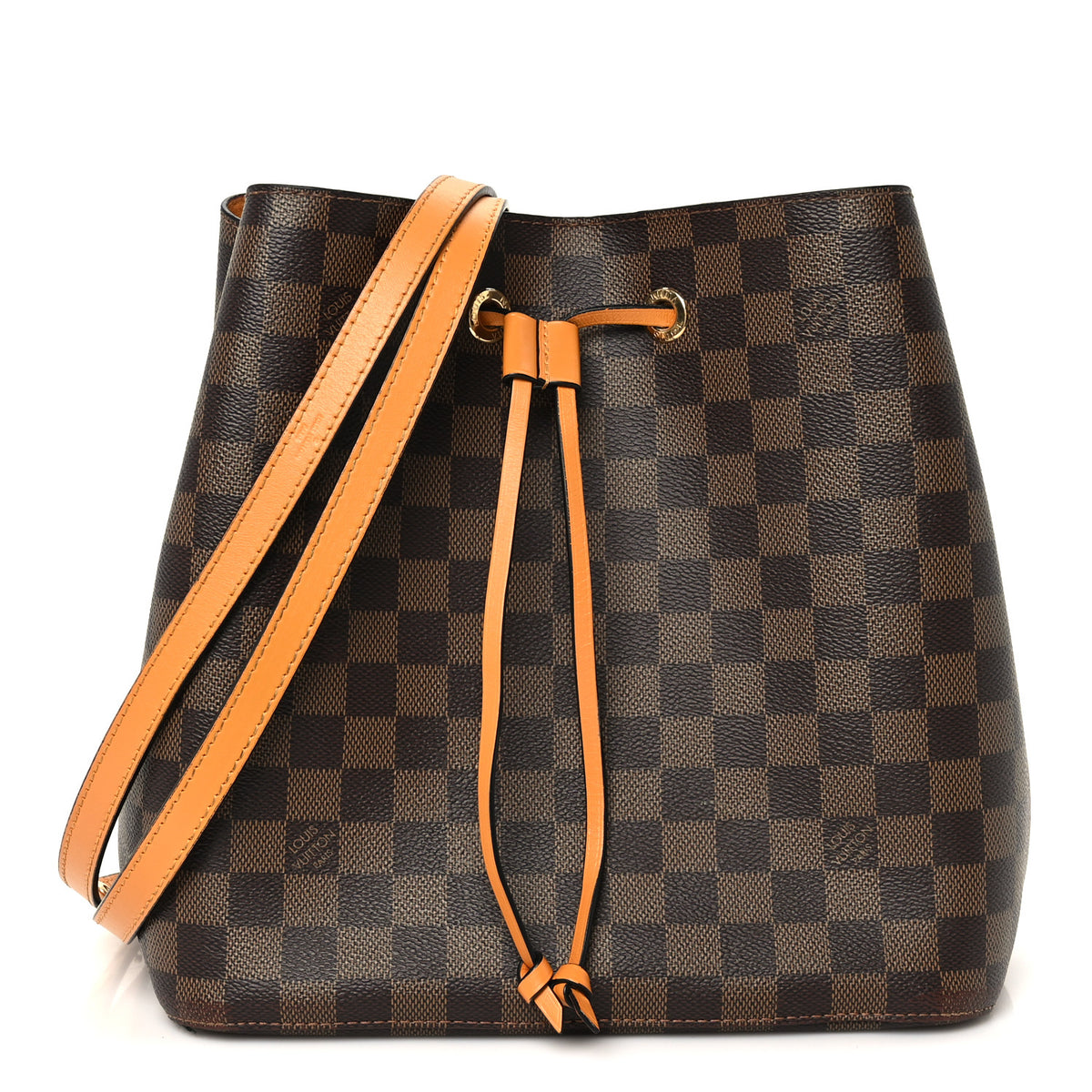 Louis Vuitton Damier Ebene Neonoe MM Safran 1 of 9