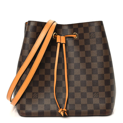 Louis Vuitton Damier Ebene Neonoe MM Safran 1 of 9