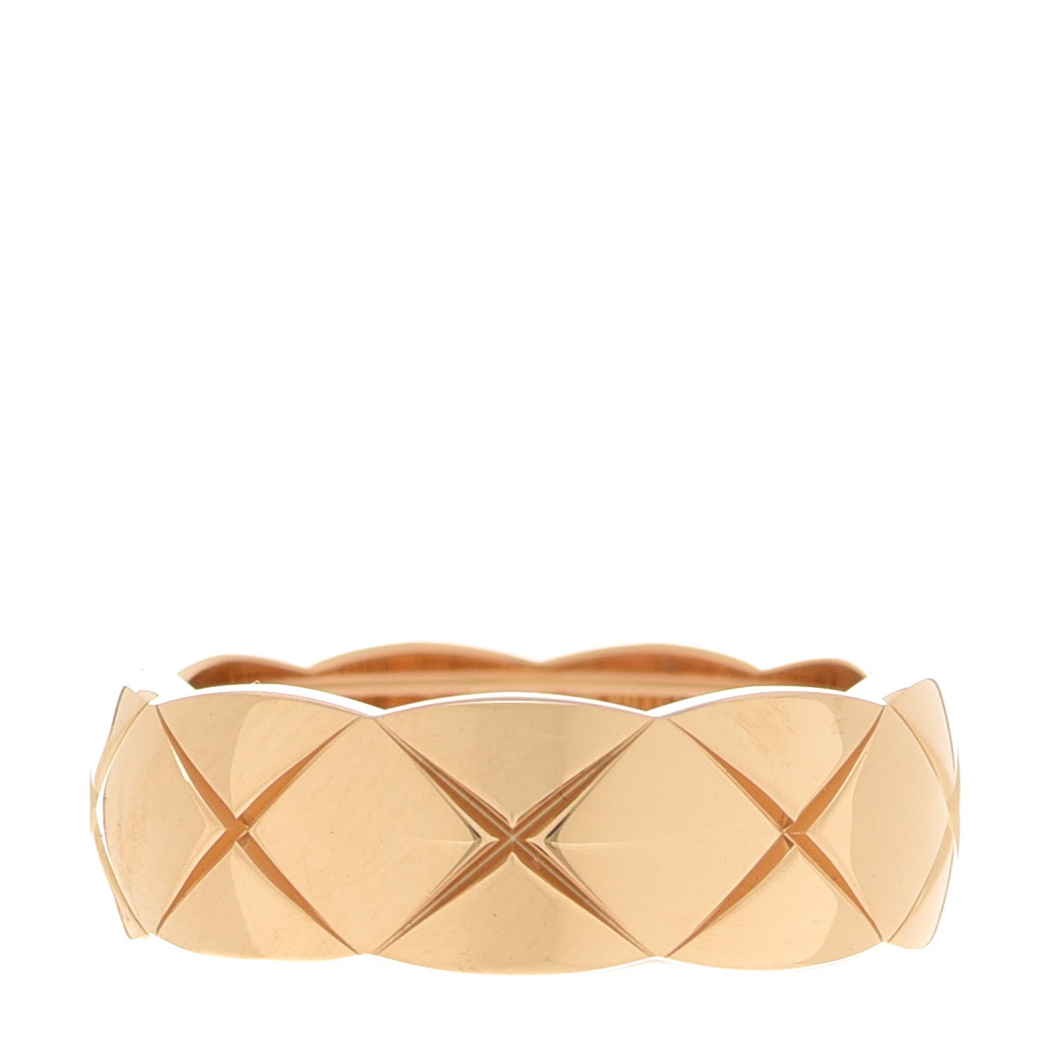 Chanel 18K Yellow Gold Small Coco Crush Ring 52 6 1 of 7