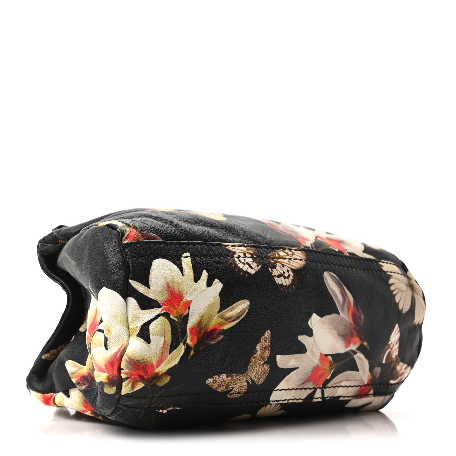 Givenchy Lambskin Magnolia and Moth Print Mini Pandora Black 4 of 10