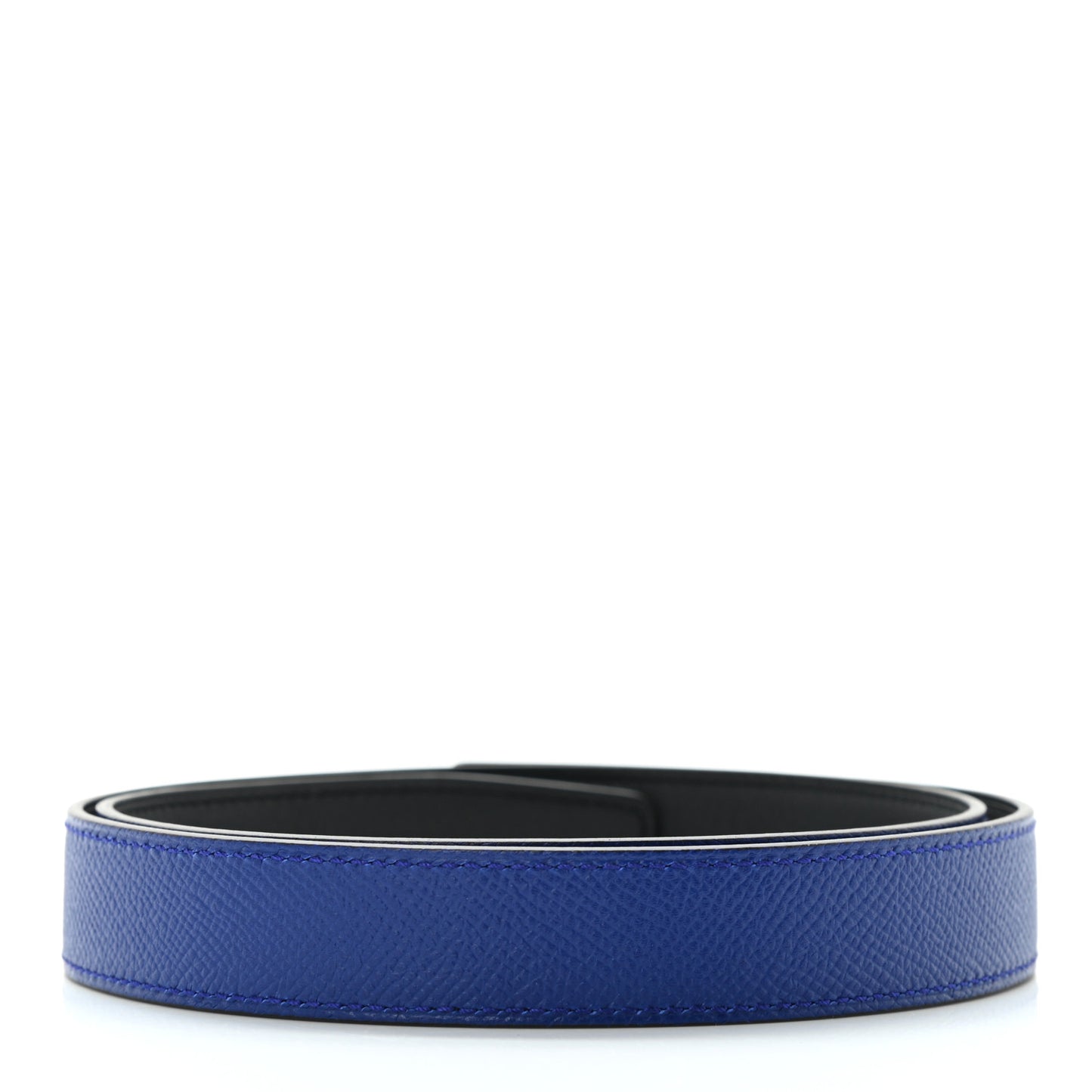 Swift Epsom 24mm Belt Strap 75 Black Bleu Electrique