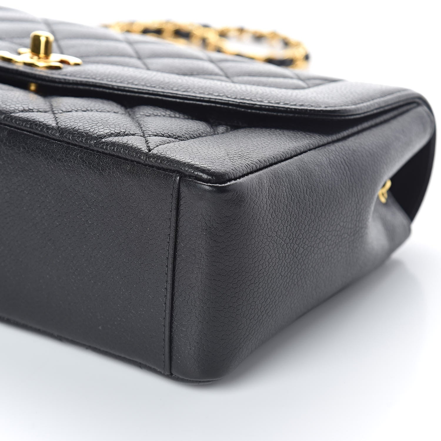 Chanel Caviar Quilted Medium Single Flap Black 10 of 11