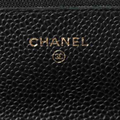 Chanel Caviar Quilted Wallet On Chain WOC Black 5 of 13