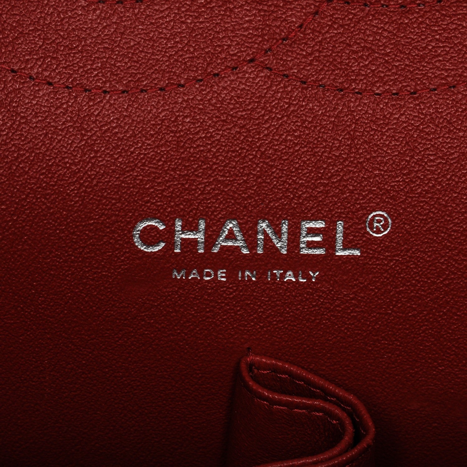 Chanel Caviar Quilted Jumbo Double Flap Red 6 of 10