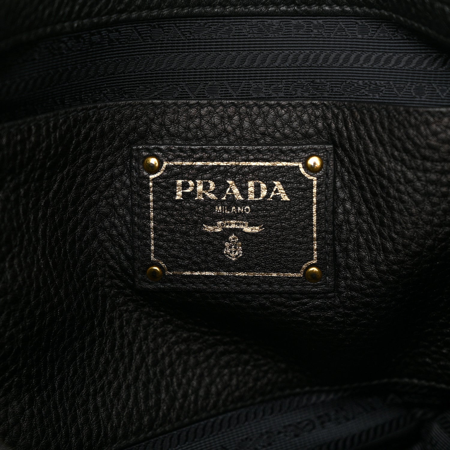 Prada Vitello Daino Shopping Tote Black 6 of 9