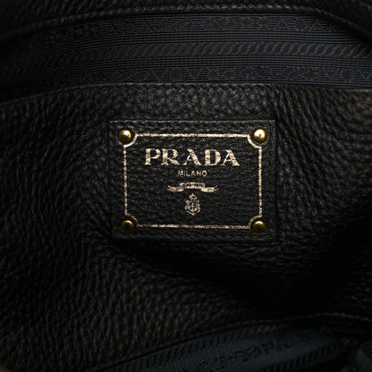 Prada Vitello Daino Shopping Tote Black 6 of 9