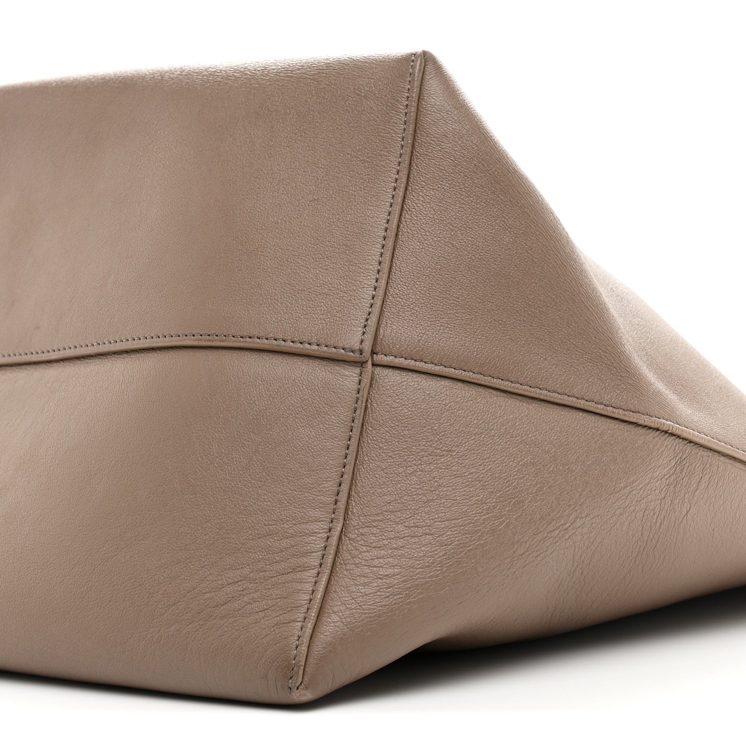 The Row Grained Calfskin Large N/S Park Tote Dark Taupe 10 of 10
