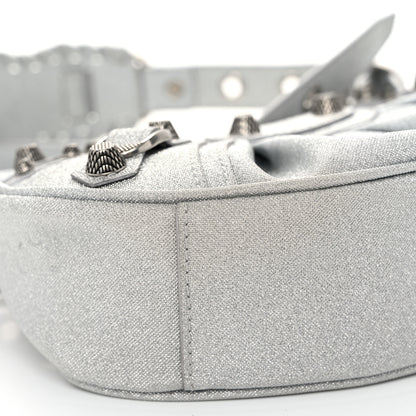Balenciaga Sparkling Fabric Le Cagole Shoulder Bag XS Silver 10 of 11