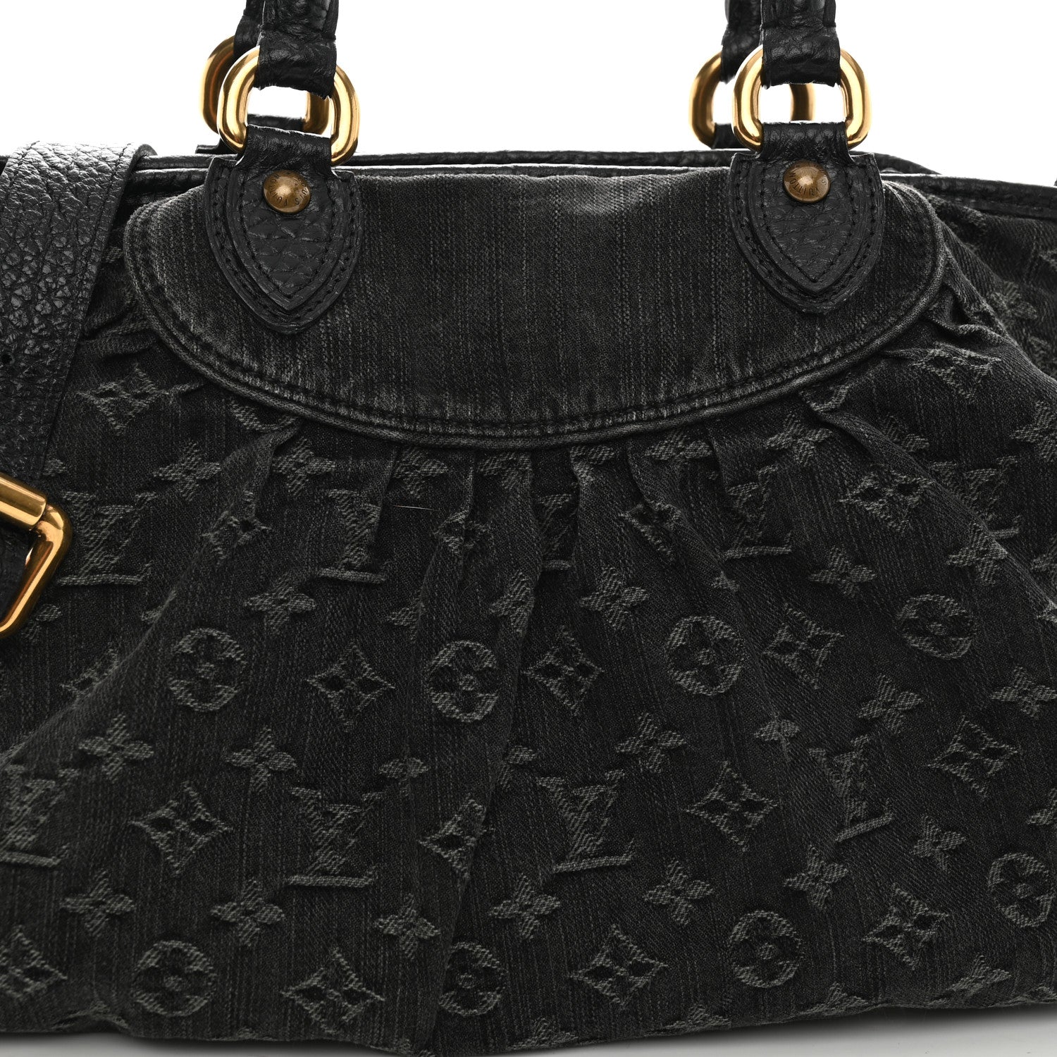 Louis Vuitton Denim Neo Cabby MM Black 7 of 11