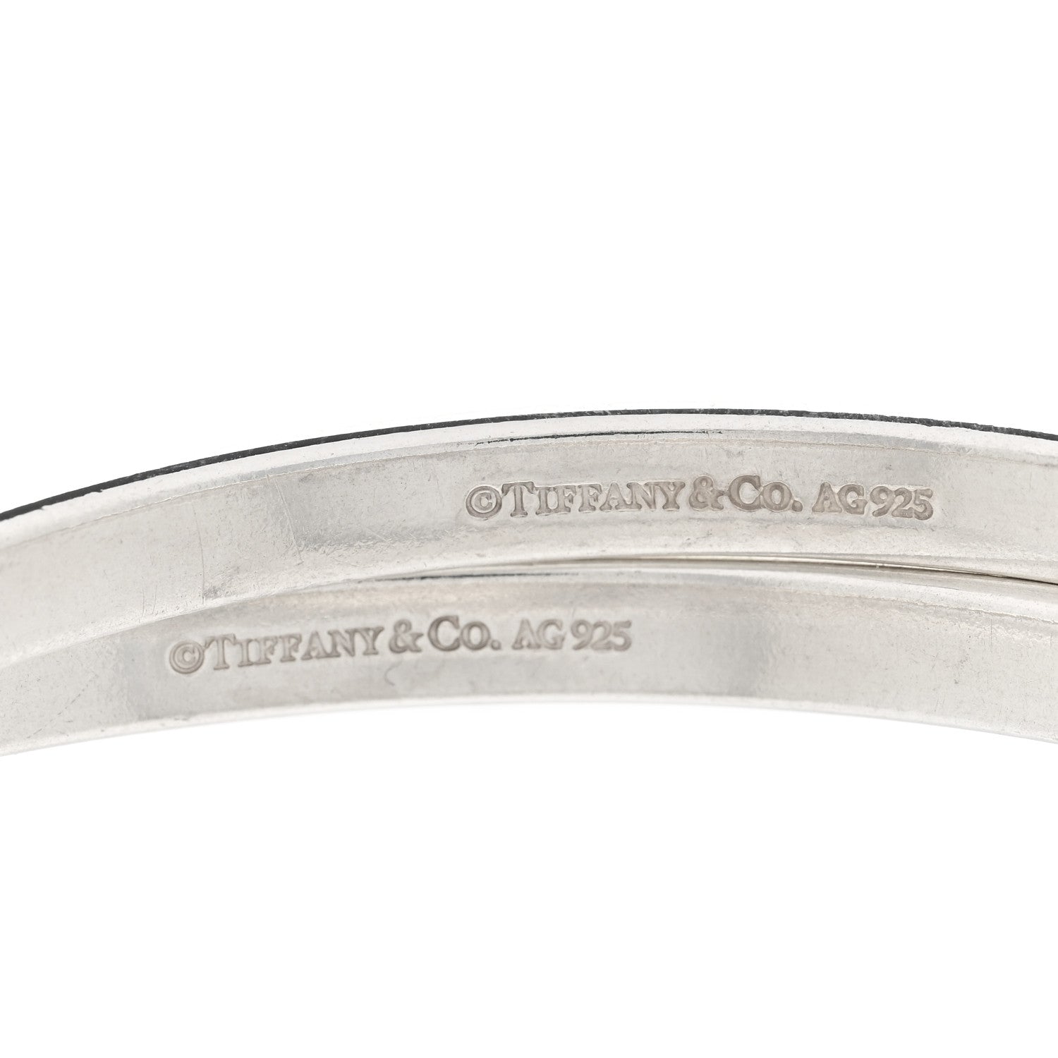 Tiffany Sterling Silver 1837 Interlocking Bangle Bracelet 3 of 3