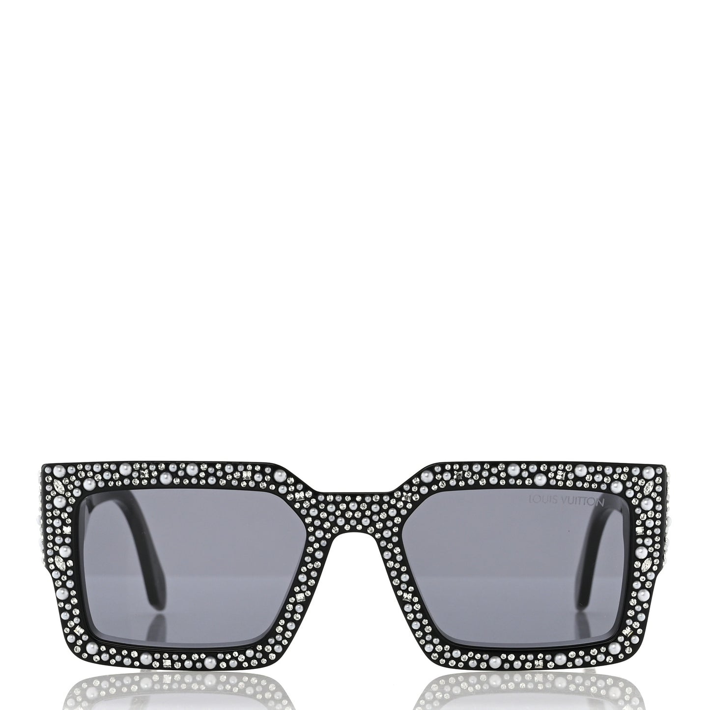 Acetate LV Clash Pearls & Strass Sunglasses Z2396W Black