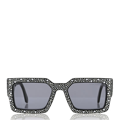 Louis Vuitton Acetate LV Clash Pearls & Strass Sunglasses Z2396W Black 2 of 7