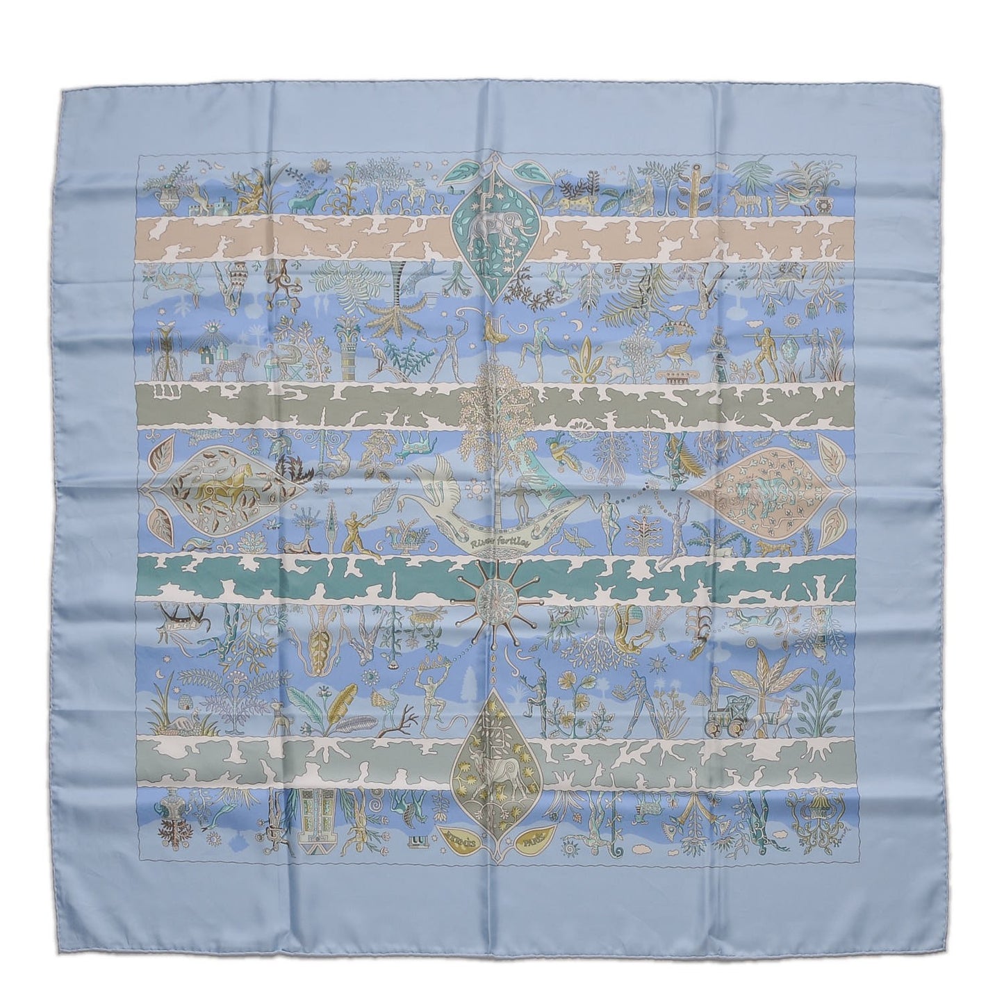 Silk Rives Fertiles Scarf 90