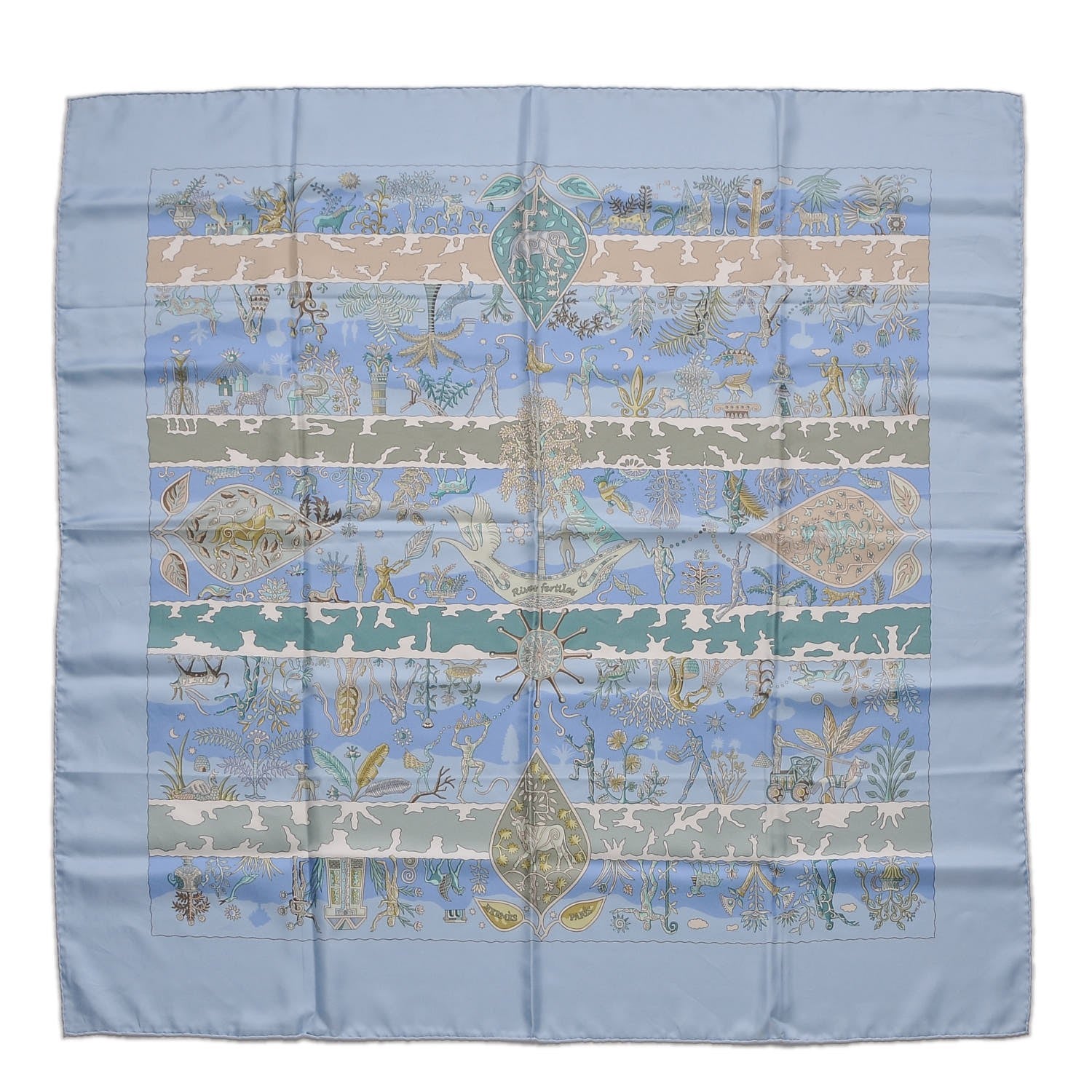 Hermes Silk Rives Fertiles Scarf 90 1 of 6