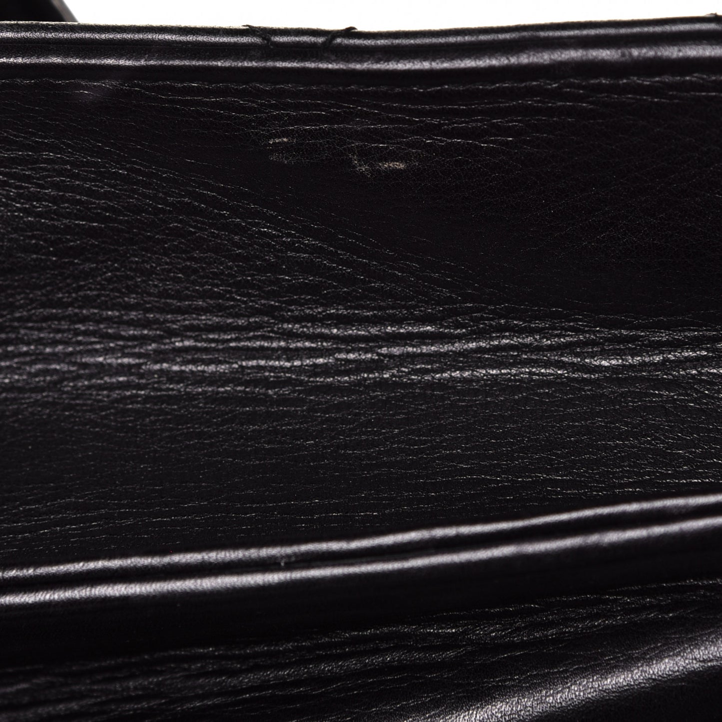 Lambskin Quilted Briefcase Laptop Bag Black