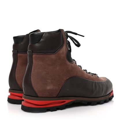 Louis Vuitton Nubuck Matte Calfskin Mens Alpinist Ankle Boots 9.5 Brown 4 of 7