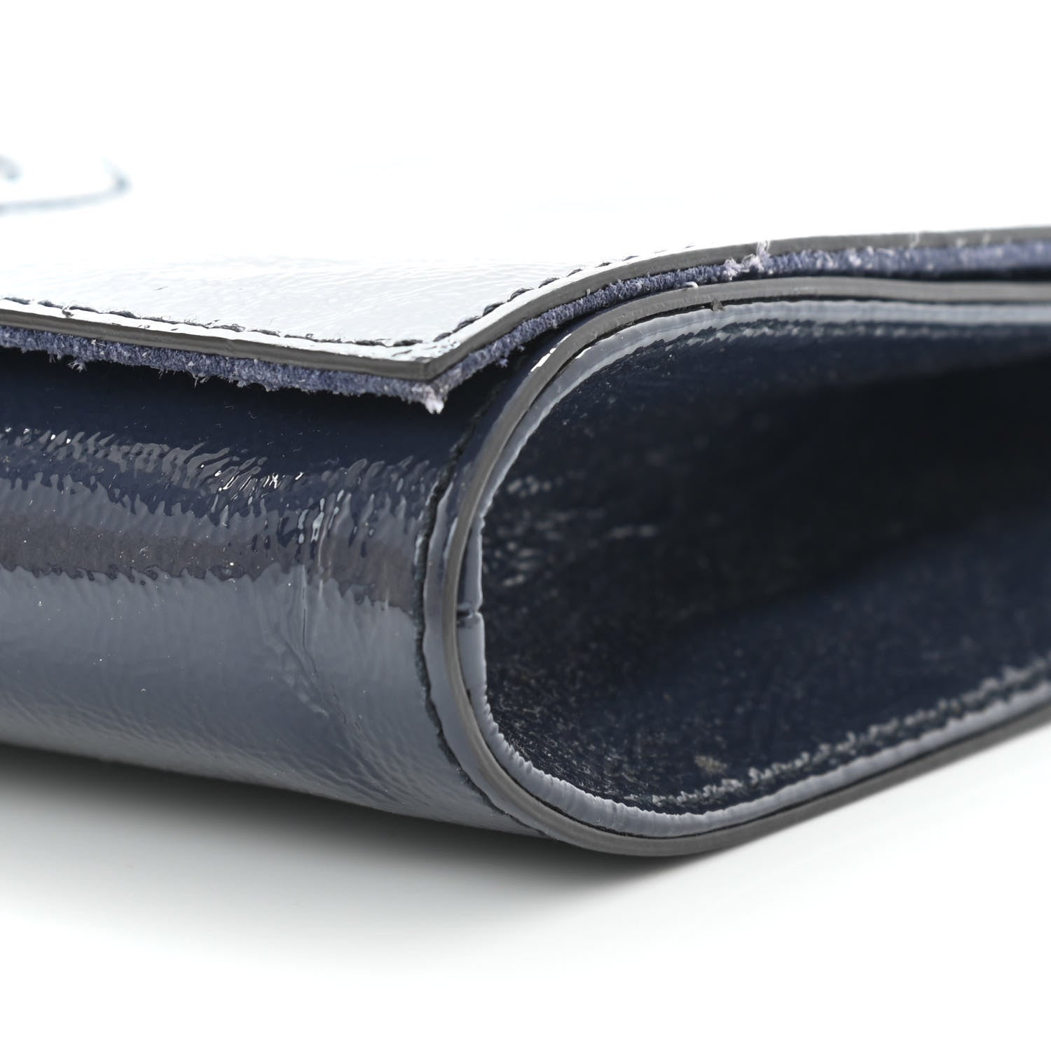 Gucci Soft Patent Medium Soho Clutch Uniform Blue 10 of 10