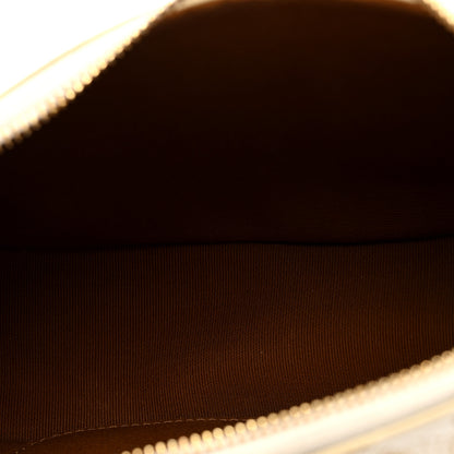 Celine Canvas Calfskin Ava Triomphe Shoulder Bag White 5 of 9