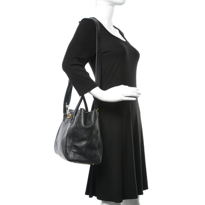 Chanel Calfskin Cerf Shopper Tote Black 2 of 10