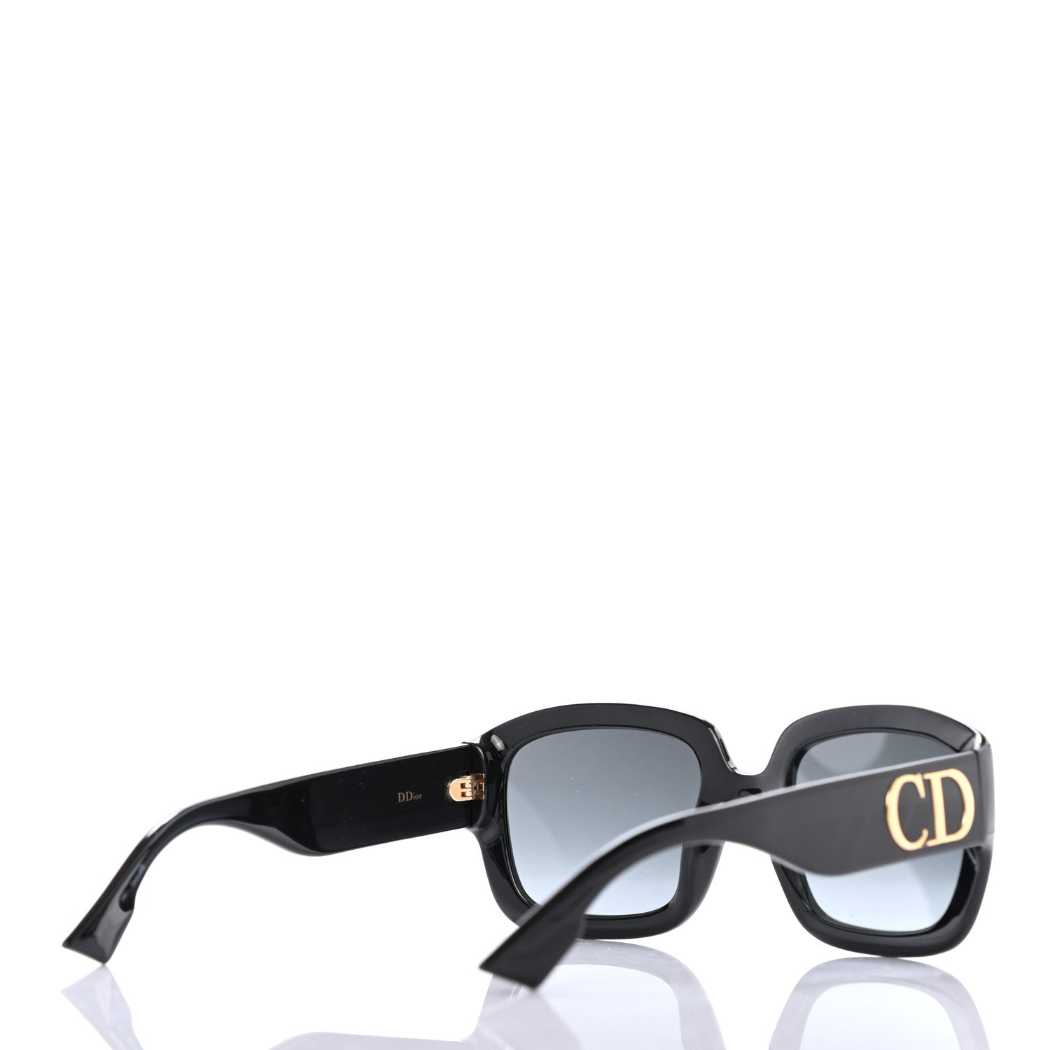 Christian Dior Acetate D Dior Square Sunglasses Black 4 of 7