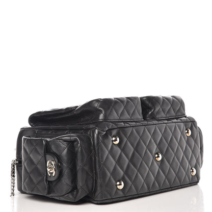 Chanel Calfskin Quilted Large Cambon Multipocket Reporter Black 4 of 7